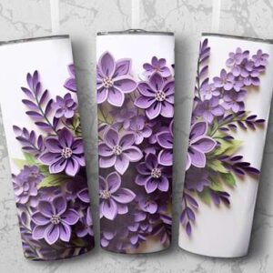 Floral Tumbler Wraps