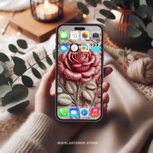 Elegant Floral Rose Design for Your Device Digital Wallpaper or print file for phone