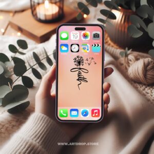 Faith Dandelion Design For Phone Tablet Desktop Digital Wallpaper and print file