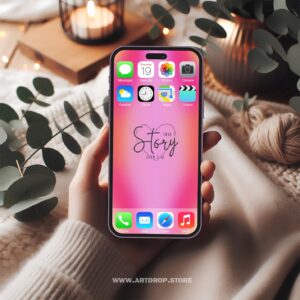 True Story John 3:16 Pink Fade for Phone Tablet Digital Wallpaper and print file